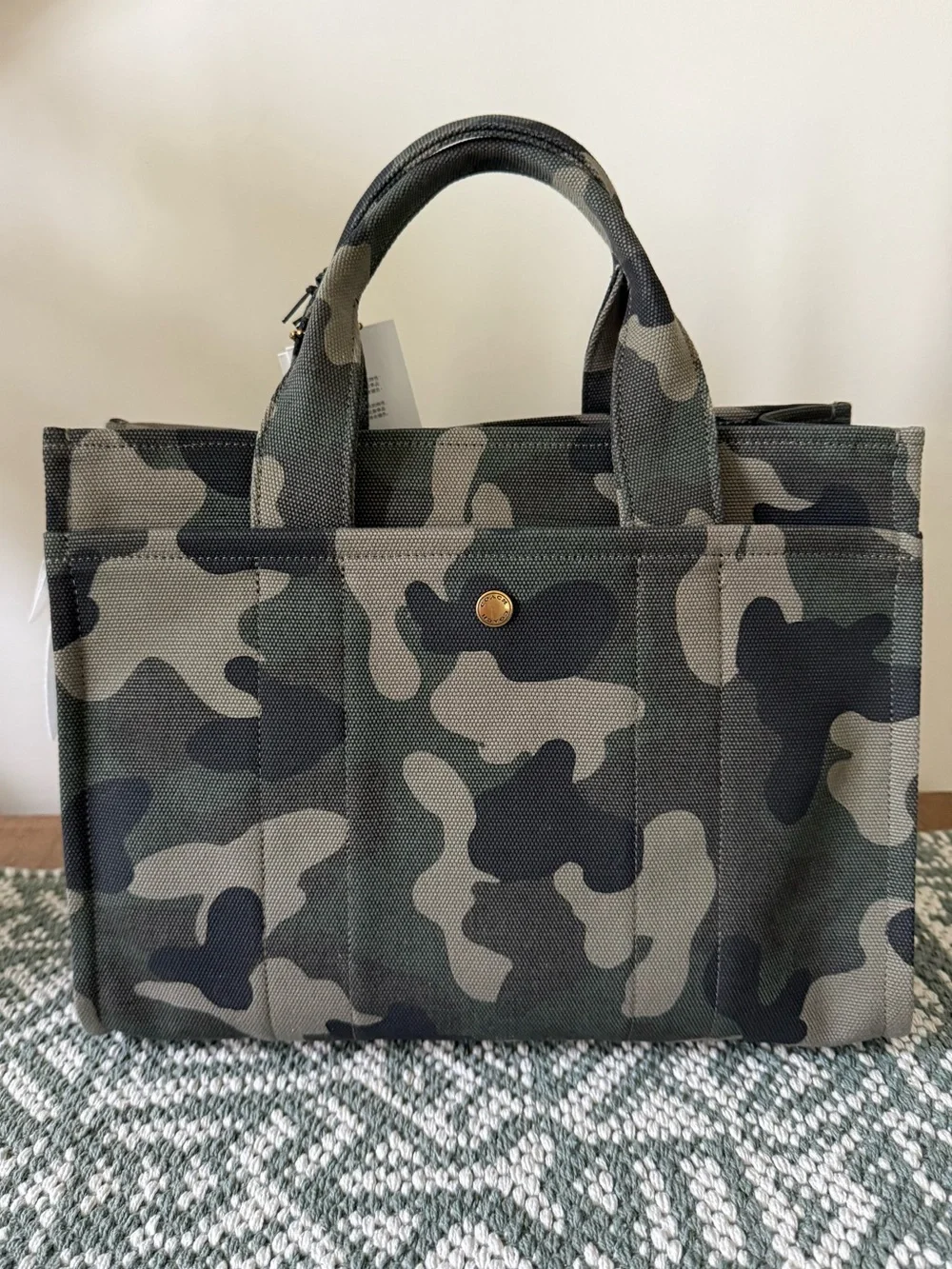 Coach Camo Canvas Tote - Large